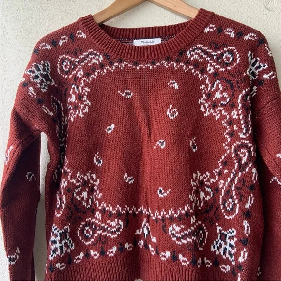 Madewell bandanna sweater - Picture 2 of 8